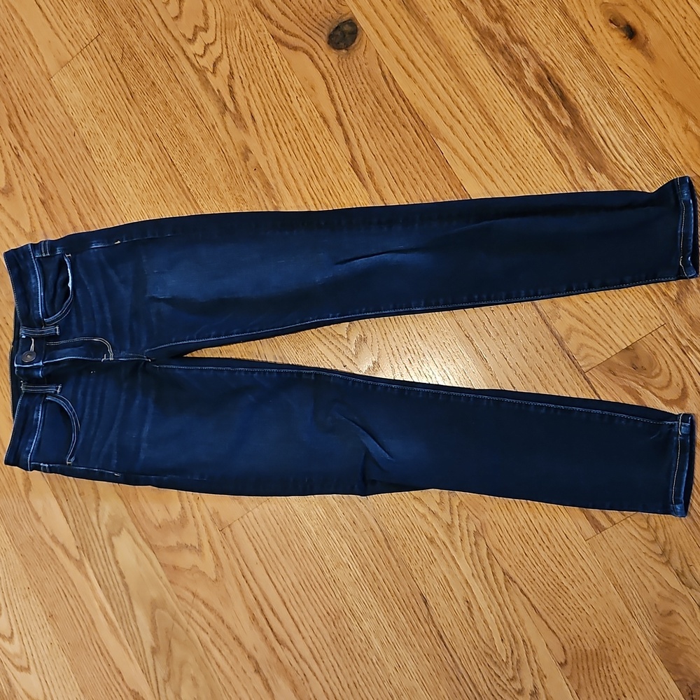 American Eagle Outfitters Dark Indigo Jeans Jeggings 00 Next Level Stretch